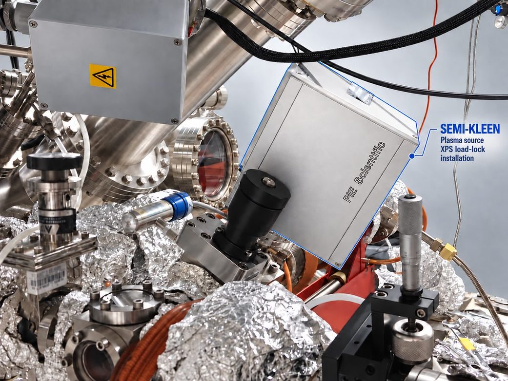SEMI-KLEEN plasma source installed on an XPS load-lock